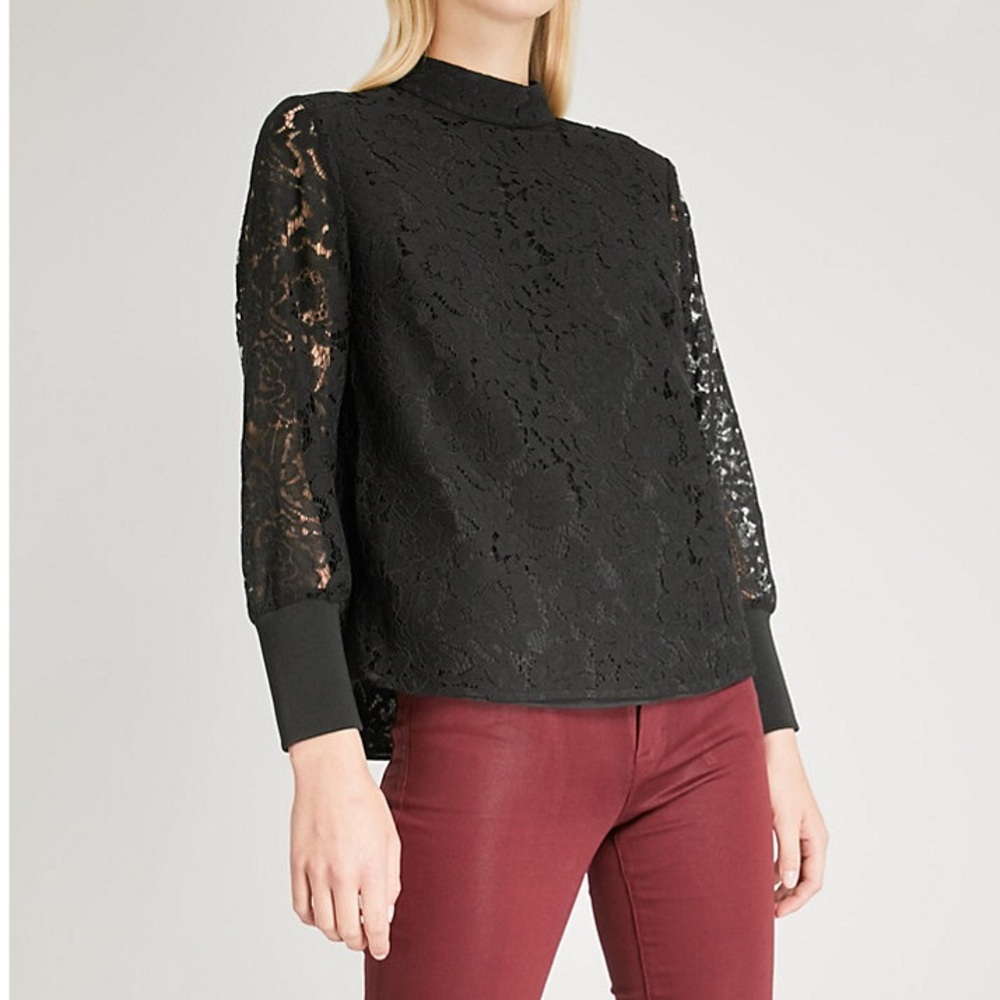 Ted Baker London - black lace top - Free Shipping